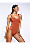 Basic Swimsuit U-Neck Strap Covered - 3