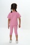 Girl's Heart Bow Printed Capri Suit - 6