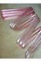 Pink Satin Striped Chiffon Ribbon 3 cm - 10 Meters. Organza Ribbon - 6