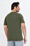 Men's Large Size Cotton Crew Neck T-Shirt Khaki 5014B-H - 6