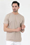 Men's Black 100% Cotton Slim Fit Slim Fit Crew Neck Basic Single Jersey T-Shirt - 2