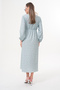 Pregnant and Maternity V-Neck Long Sleeve Woven Fabric Dress - 4
