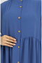 Aerobin fabric full length buttoned dress 0045-03 indigo - 4