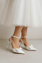 Open Back Heels White - Midar