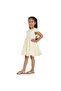 Lemon/Gold Bow Jacquard Dress - 3