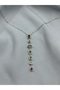 Colorful Stone Y Necklace Steel Necklace - 5