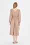 Women's mink front back v-neck front zipper long sleeve midi dress arm-25y001002 - 5
