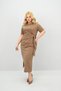 Women's Plus Size Short-Sleeve Tie-Detail Waist Dress 5303-25 - 6