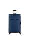Beaumont Lite Large Softside Expandable 90cm Check-In Luggage Trolley Blue