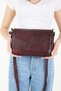Burgundy Genuine Leather Crossbody and Shoulder Bag (100% Genuine Leather Women's Bag) - 4