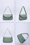 Mint Green Shk150 Faux Leather Lined Snap Fastener Adjustable Strap Hand, Arm and Shoulder Bag - 8