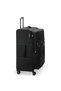 Color Block Softside 81cm 4 Double Wheel Expandable Check-In Luggage Trolley Black - 7