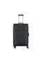 Beaumont Lite Medium Softside Expandable 80cm Check-In Luggage Trolley Black