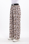 Hatunatila Leopard Printed Thin Woven Knitwear Skirt Pants - 4
