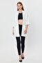 Patterned Pocket Detailed Three Quarter Sleeve Women's Cardigan - 3