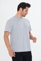 Men's Cotton Crew Neck Oversize T-Shirt Gray 5015-g - 4