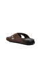 80-959 Brown Men's Comfortable Lightweight Summer Slippers Home Slippers - 5