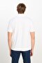 100% Cotton Regular Fit Regular Cut Off-White Polo Neck T-Shirt - 5
