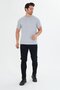 Men's Cotton Crew Neck Oversize T-Shirt Gray 5015-g - 2