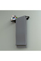 Modern Bathroom Shelf and Towel Rack with Metal Wall Mount, Decorative Shower Shelf Black, 44X9 cm - 3