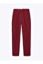 Burgundy Front Bias High Waist Women's Trousers Mg2425 - 3