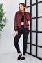 Women's Double Fabric Zippered Sports Jacket - 3