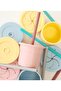 Mineral Blue/Aquagreen Raw Tube Snack Set - 6