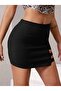 Women's Mini/Short Buckle Steel Knitted Fabric Skirt - 5