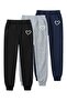 3-Piece Children's Heart Printed Sweatpants