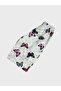 Girls Cotton White Butterfly Patterned Short Sleeve Ruffled Sleeves Shorts Pajama Set - 6