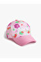 Cap Hat with Floral Embroidery Detail