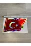 Wavy Turkish Flag Hologram Sticker Large Sticker Paste Car Lorry Truck Stuffed 32cm - 3