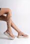Samantha Ankle Strap Orthopedic Sole Women's Slippers - Cream - 2
