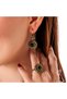 Royal Face Black Women's 2-Piece Jewelry Set Earrings Necklace Set Copper Hand Made No Tarnishing - 2