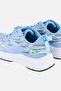 Women Lace Up Training Shoes, Blue - 2