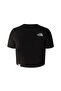 W Essential Cropped Slim Short Sleeve Te Women's Black Tshirt Nf0A55Aojk31 - 5