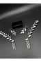 Stylish Leaf Hair and Earrings Set - 3
