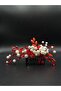 Elegant Hair Accessory with Pearl and Crystal Stone Detail Engagement, Wedding, Bridal Accessory, Bride - 3