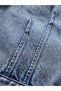 Kadın Mavi Icon Denim Ceket - 3