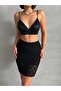 Women's Lace Lined Woven Mini Skirt Zyn-58768 - 3