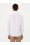 White Linen Look Slim Fit Long Sleeve Shirt 50307025-Vr013 - 5