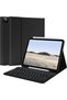 Keyboard Cover for iPad Air 13-inch & Pro 12.9 inch Case with Wireless Keyboard Black