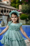 Girl's Special Occasion Evening Dress - Ruffled, Special Design - Evening Dress with Crown Accessories_2461 - 5