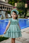 Girl's Special Occasion Evening Dress - Ruffled, Special Design - Evening Dress with Crown Accessories_2461 - 2