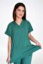 Unisex Surgery Green Lycra Surgical Bottom Top Jersey Suit - 4
