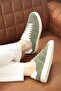 - Green Genuine Suede Lace-Up Men's Sneakers 666-3071 - 2