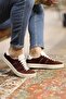 - Dark Brown Genuine Suede Lace-Up Men's Sneakers 666-3071 - 5