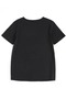 Women's V-Neck White Black Printed Oversized Loose T-Shirt - 3