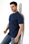 Men's Polo Neck Solid Color Cotton Knitwear Short Sleeve T-Shirt - 2