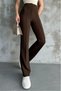 Women's Black High Waist Shaping / Sculpting Flared Leg Palazzo Pants - 2